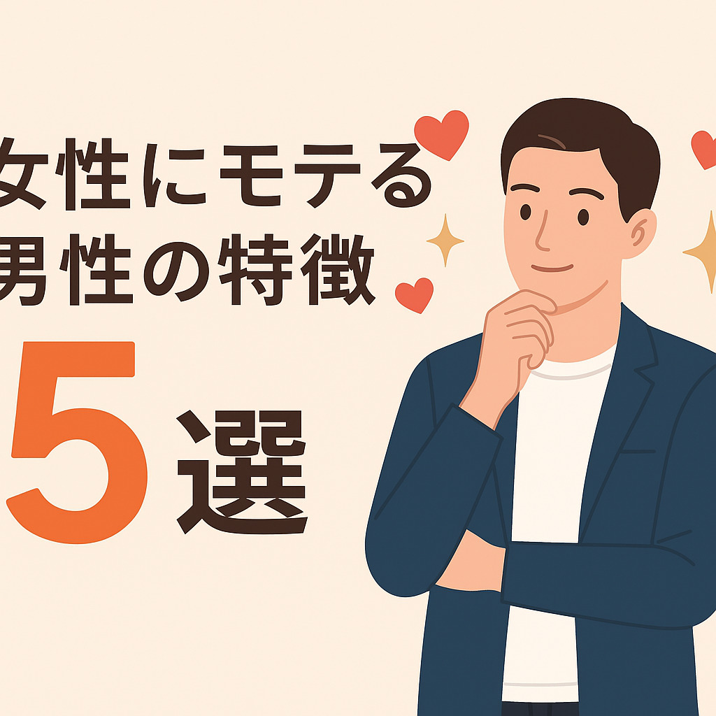 【保存版】女性にモテたい男性必見！モテる男の特徴5選とその理由