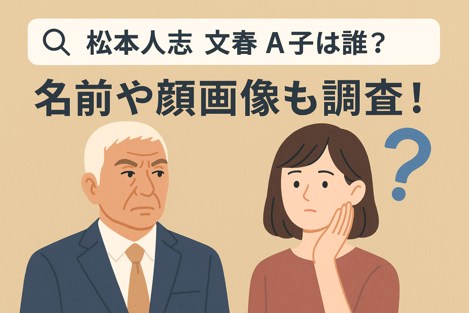 2025最新】松本人志の文春報道「A子」とは誰？名前・顔画像・経緯を徹底調査！