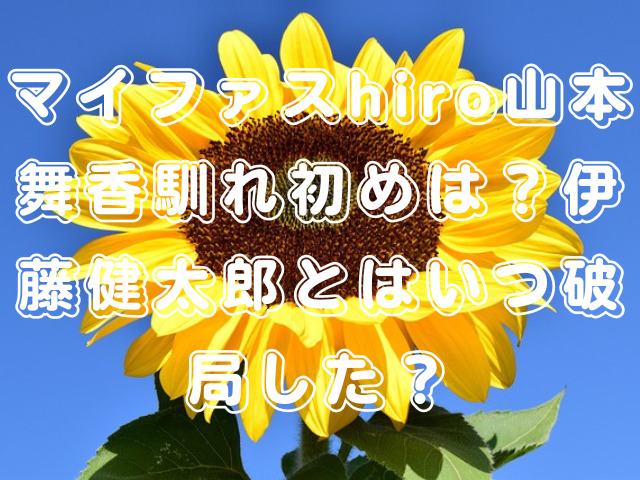 マイファスhiro山本舞香馴れ初めは？伊藤健太郎とはいつ破局した？