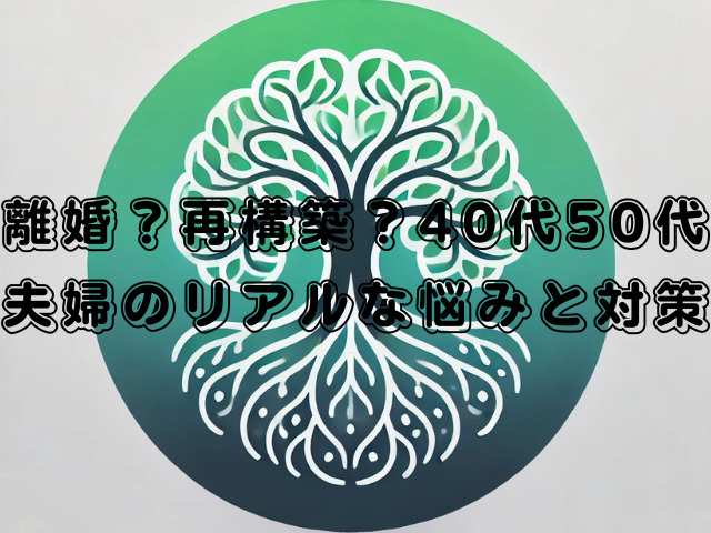 離婚？再構築？40代50代夫婦のリアルな悩みと対策