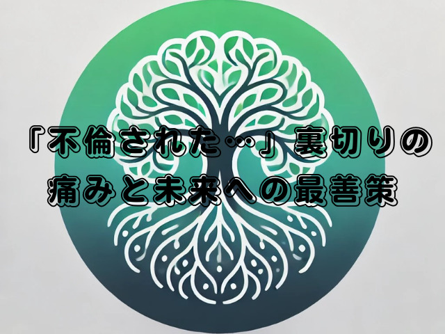 「不倫された…」裏切りの痛みと未来への最善策