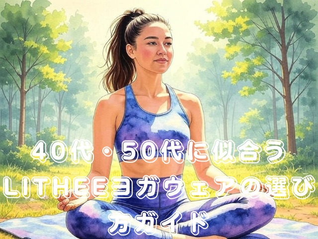 40代・50代に似合うLITHEEヨガウェアの選び方ガイド